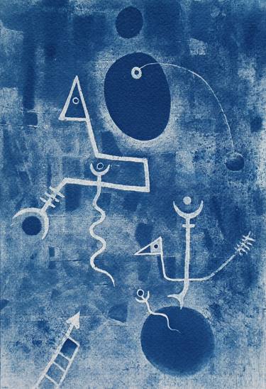 Original Dada Abstract Printmaking by Studio A89