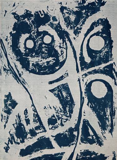 Original Dada Abstract Printmaking by Studio A89