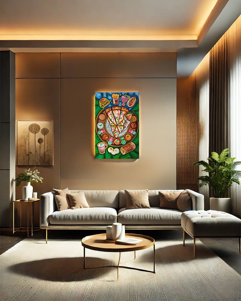 Original Conceptual Food & Drink Painting by Pramod Sahoo