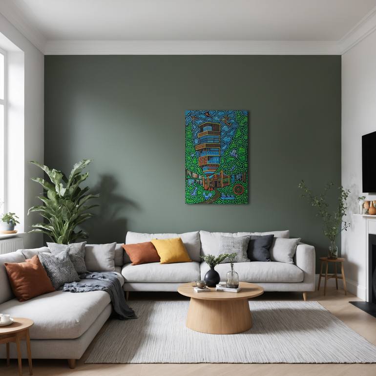 Original Conceptual Home Painting by Pramod Sahoo