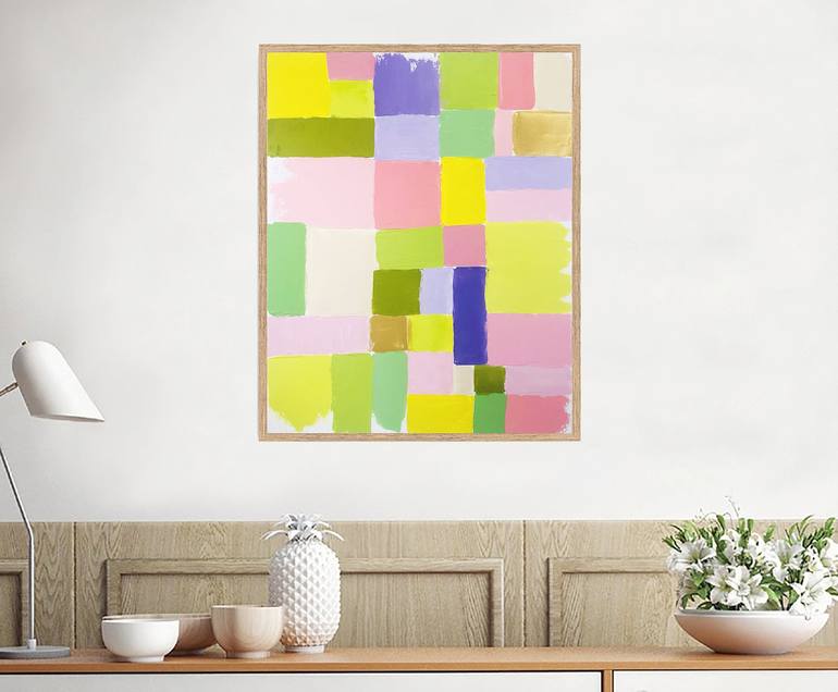 Original Color Field Painting Abstract Painting by Giulia Simeone