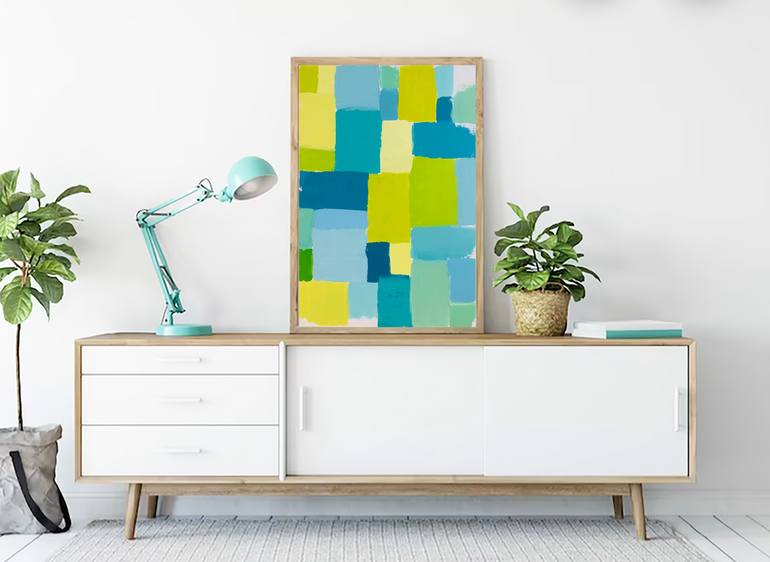 Original Color Field Painting Abstract Painting by Giulia Simeone