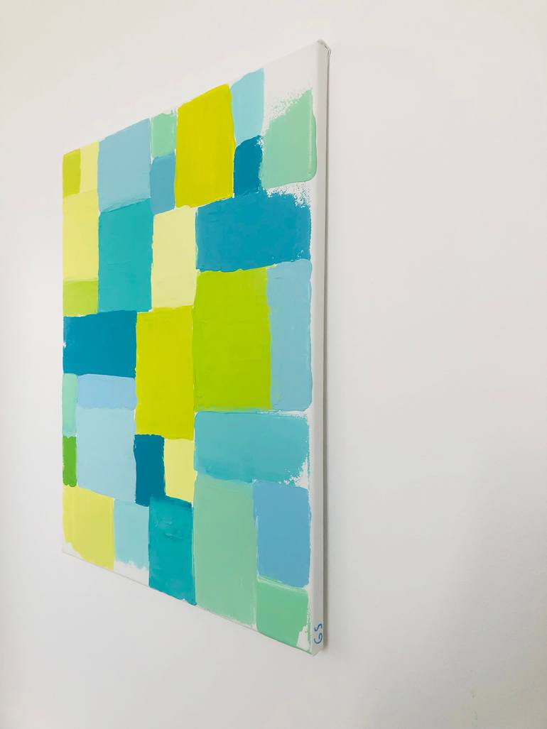 Original Color Field Painting Abstract Painting by Giulia Simeone