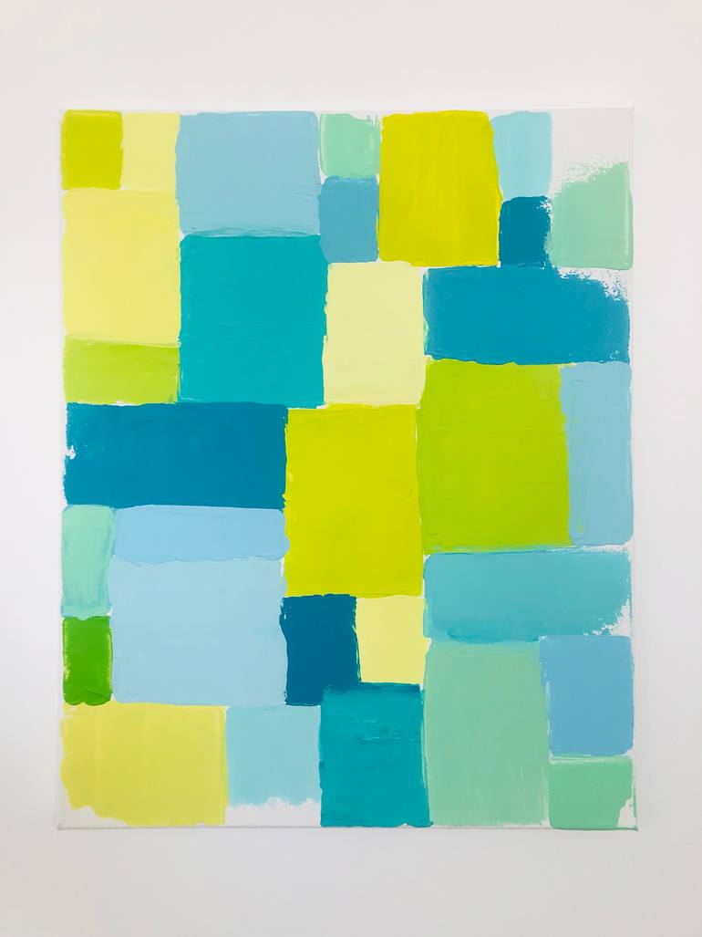 Original Color Field Painting Abstract Painting by Giulia Simeone