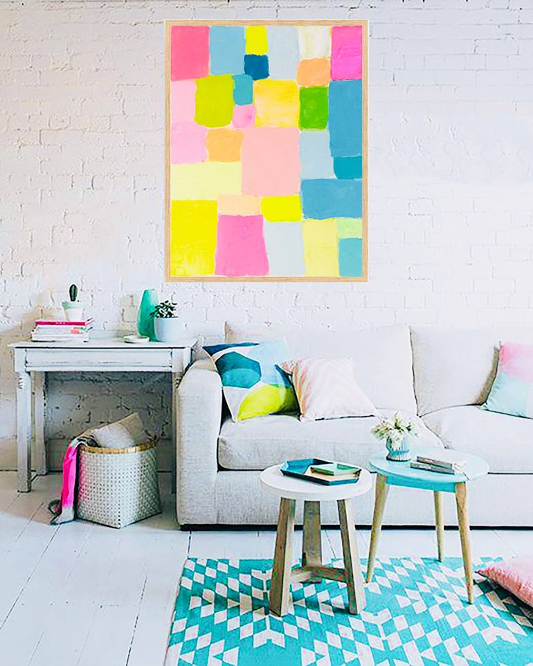 Original Color Field Painting Abstract Painting by Giulia Simeone