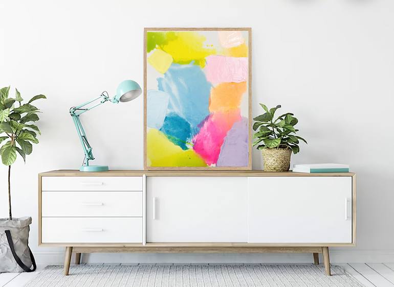 Original Color Field Painting Abstract Painting by Giulia Simeone