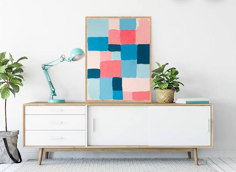 Original Color Field Painting Abstract Painting by Giulia Simeone
