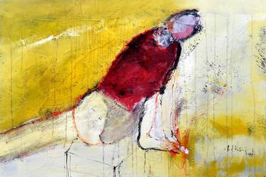 Original Abstract Expressionism Abstract Mixed Media by Robert Süess