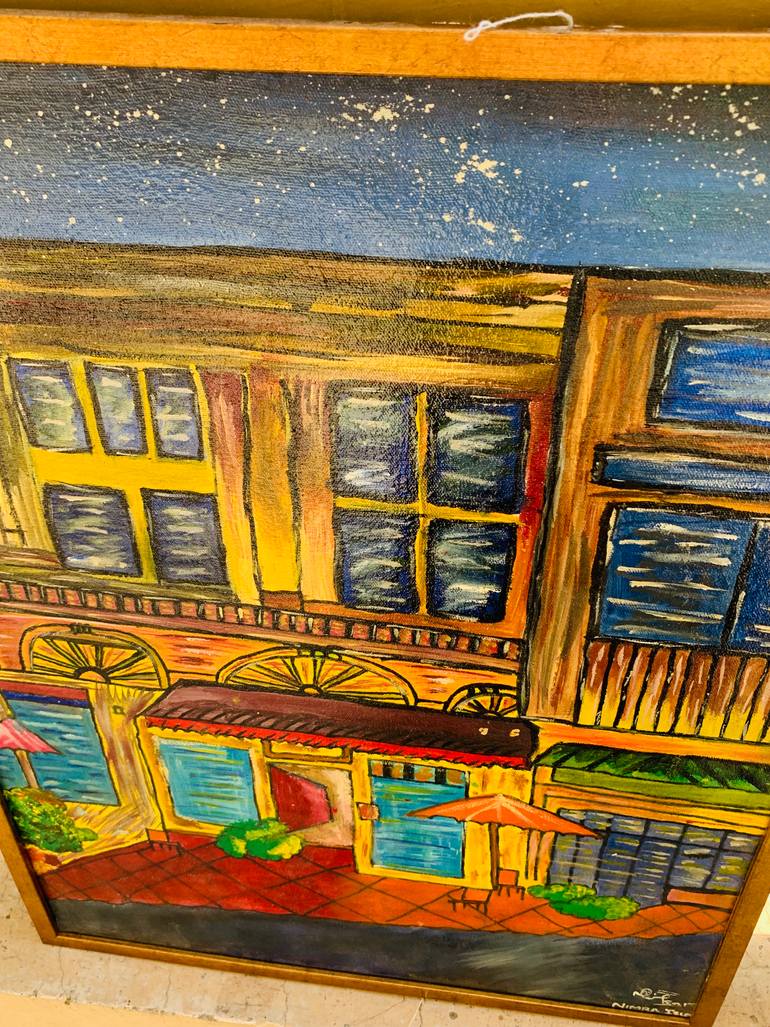 Original Abstract Architecture Painting by Nimra Islam