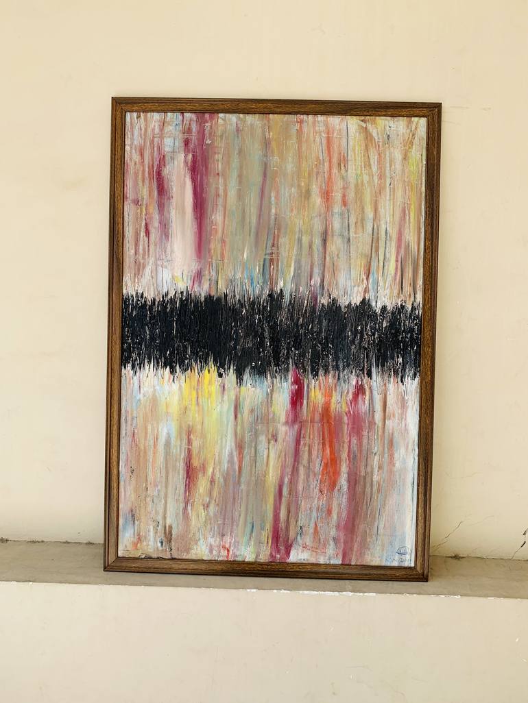 Original Abstract Expressionism Abstract Painting by Nimra Islam