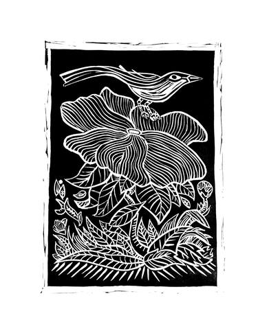 Original Garden Printmaking by LEONARDO ARIAS TOZZINI