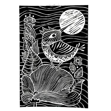 Original Floral Printmaking by LEONARDO ARIAS TOZZINI