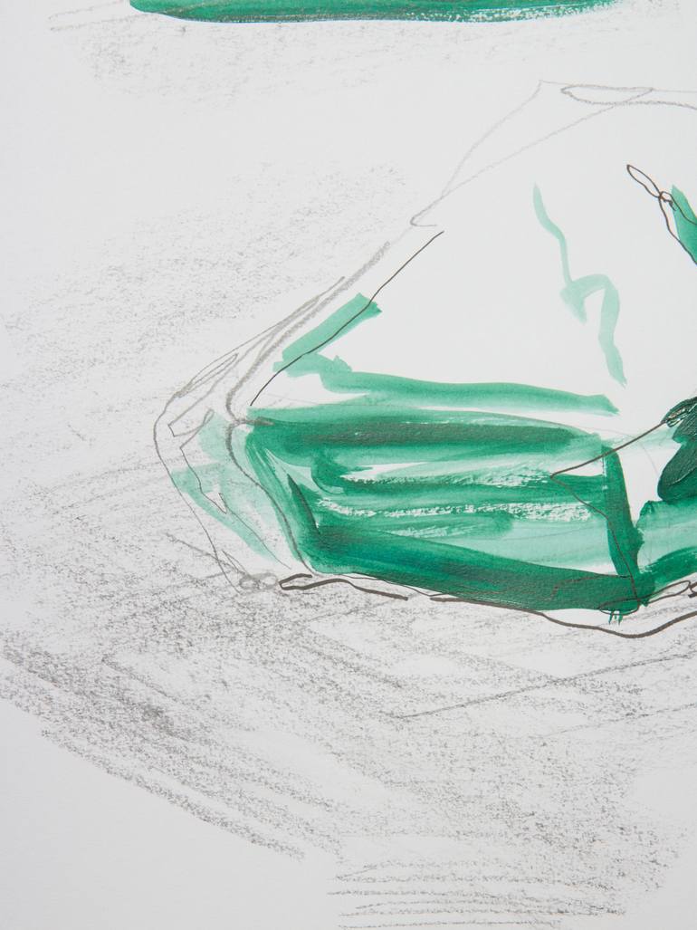 Original Abstract Nature Mixed Media by Brandon Mieske