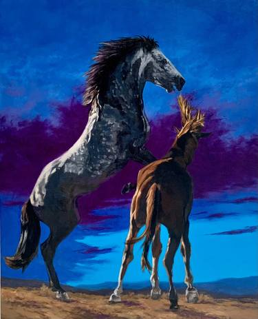 Original Realism Horse Paintings by David Dengerink