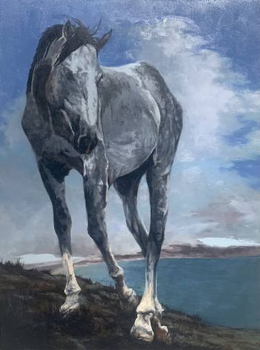 Original Realism Horse Paintings by David Dengerink