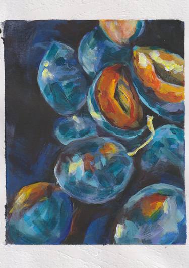 Original Impressionism Food & Drink Paintings by Alyona Zavidina