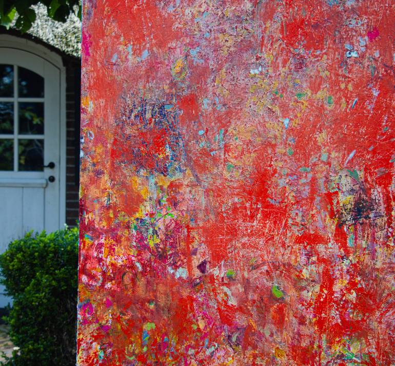 Original Expressionism Love Painting by Mieke Baak