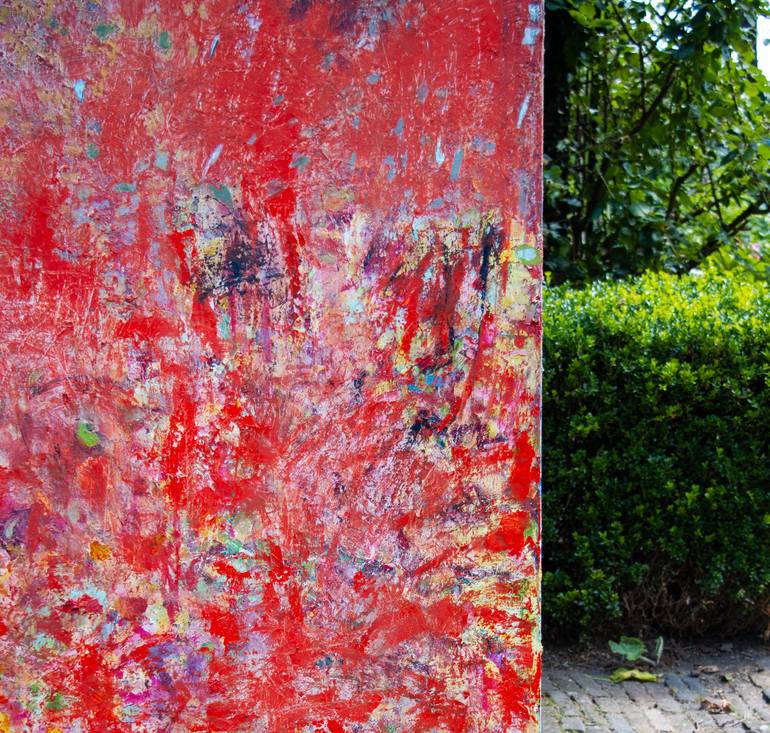 Original Expressionism Love Painting by Mieke Baak