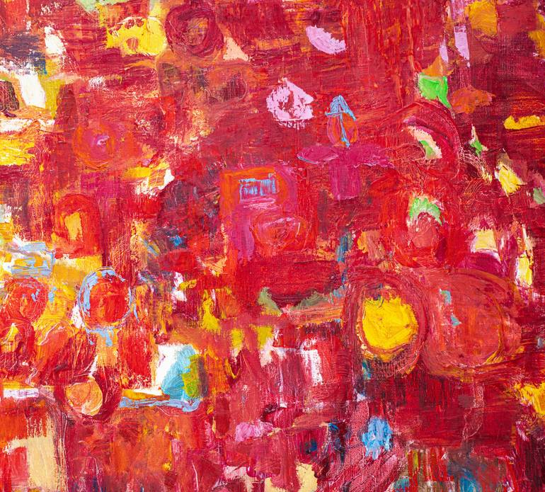 Original Abstract Expressionism Abstract Painting by Mieke Baak