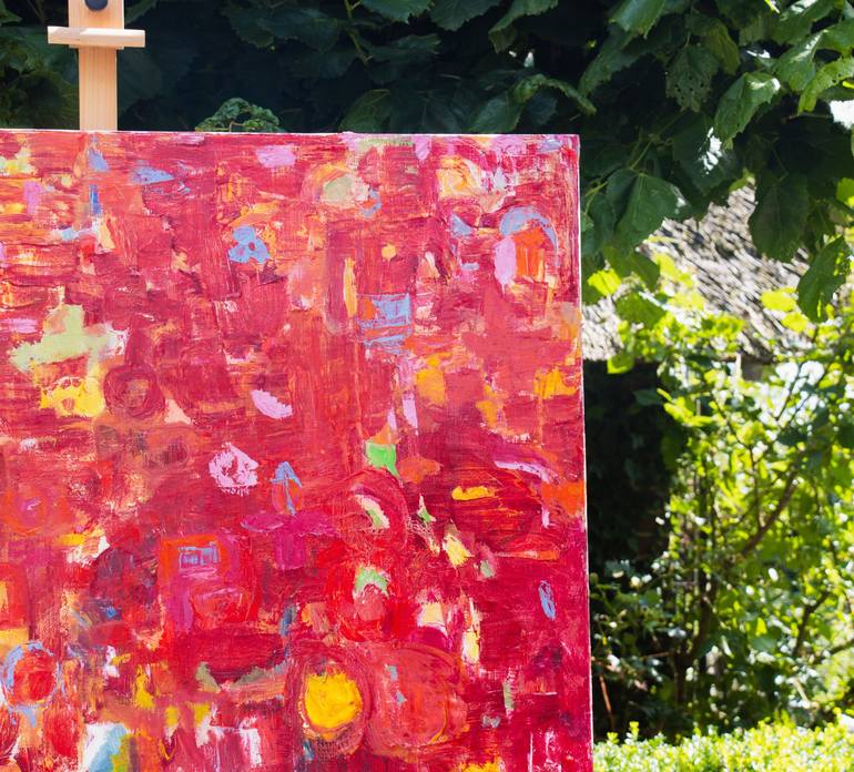 Original Abstract Expressionism Abstract Painting by Mieke Baak