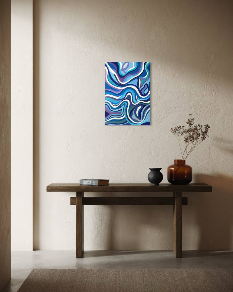 Original Abstract Water Painting by Maro Melkonian