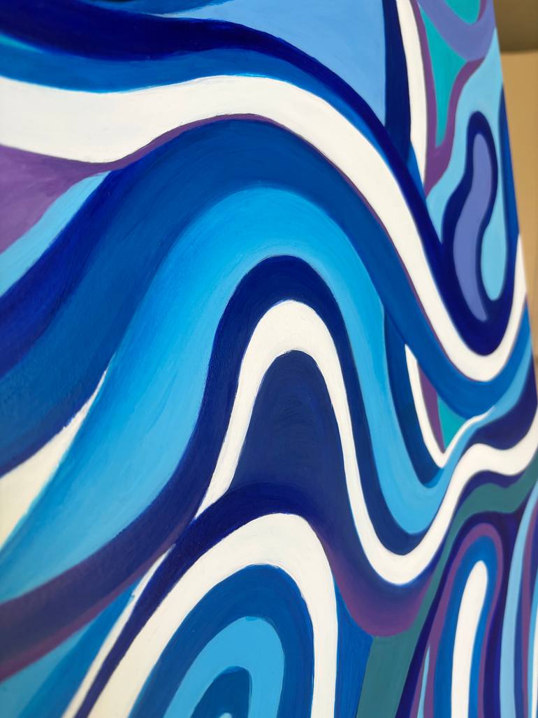 Original Abstract Water Painting by Maro Melkonian