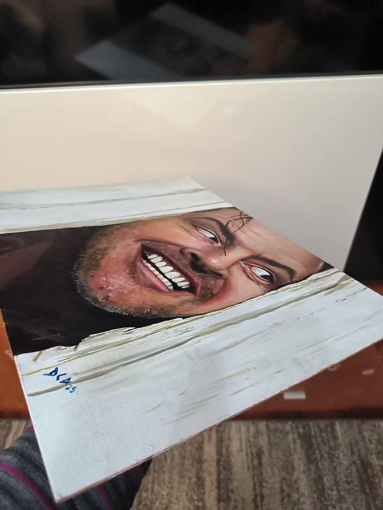 Original Figurative Pop Culture/Celebrity Painting by David De La Cal Alonso