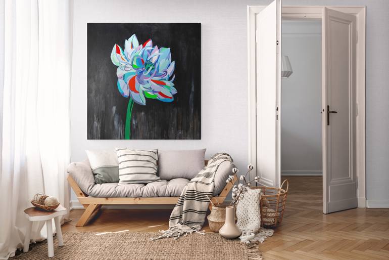 Original Fauvism Floral Painting by Kristina Siradze