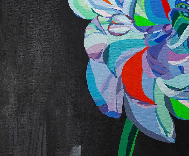 Original Fauvism Floral Painting by Kristina Siradze