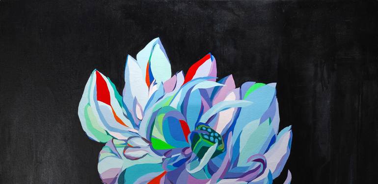 Original Fauvism Floral Painting by Kristina Siradze