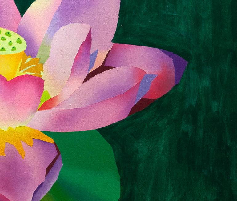 Original Abstract Floral Painting by Kristina Siradze