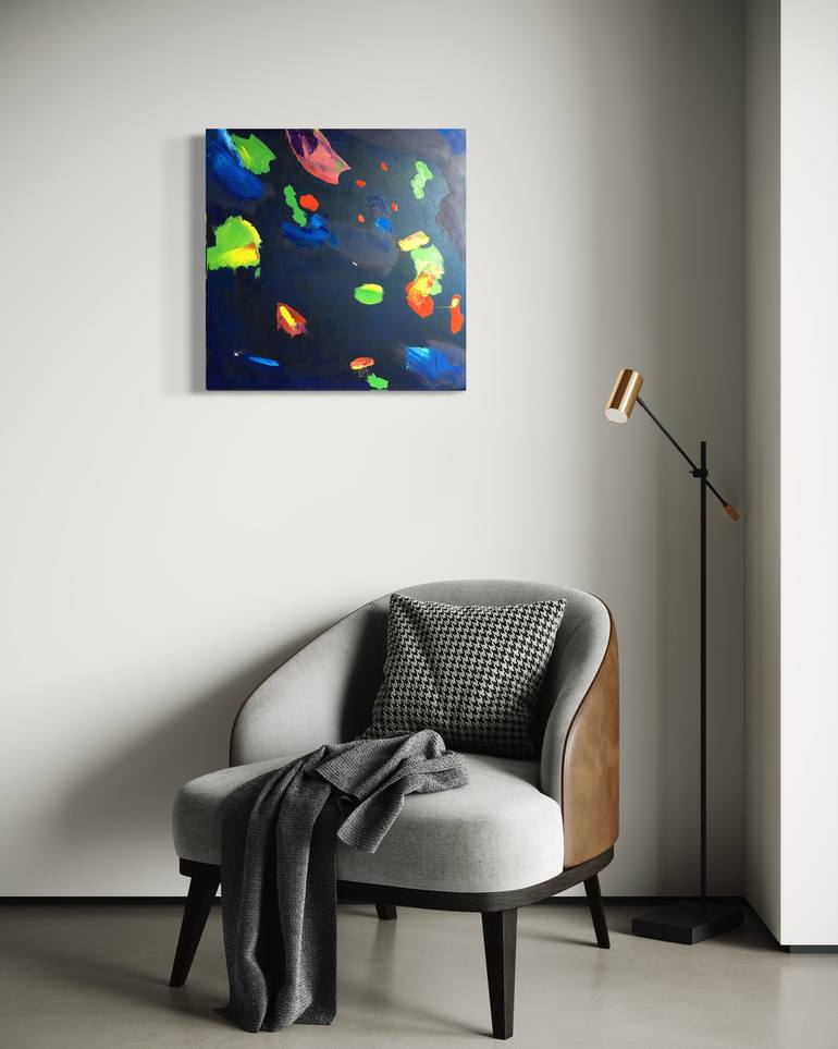 Original Abstract Expressionism Travel Painting by Richard Ames