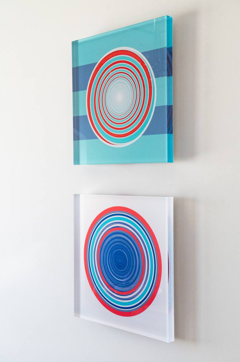 Original Abstract Beach Printmaking by Susan Currie