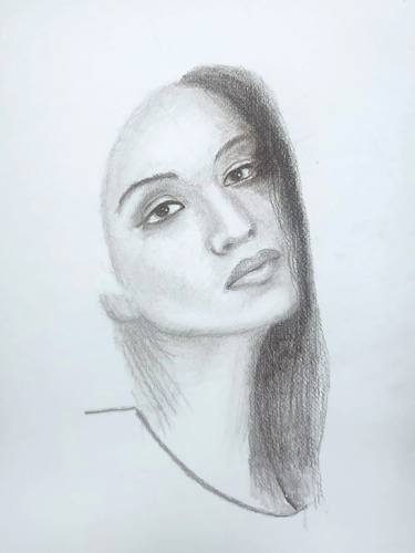 Original Figurative Women Drawings by J Gambande