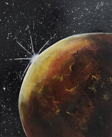 Original Abstract Expressionism Outer Space Paintings by Ritika Vaid