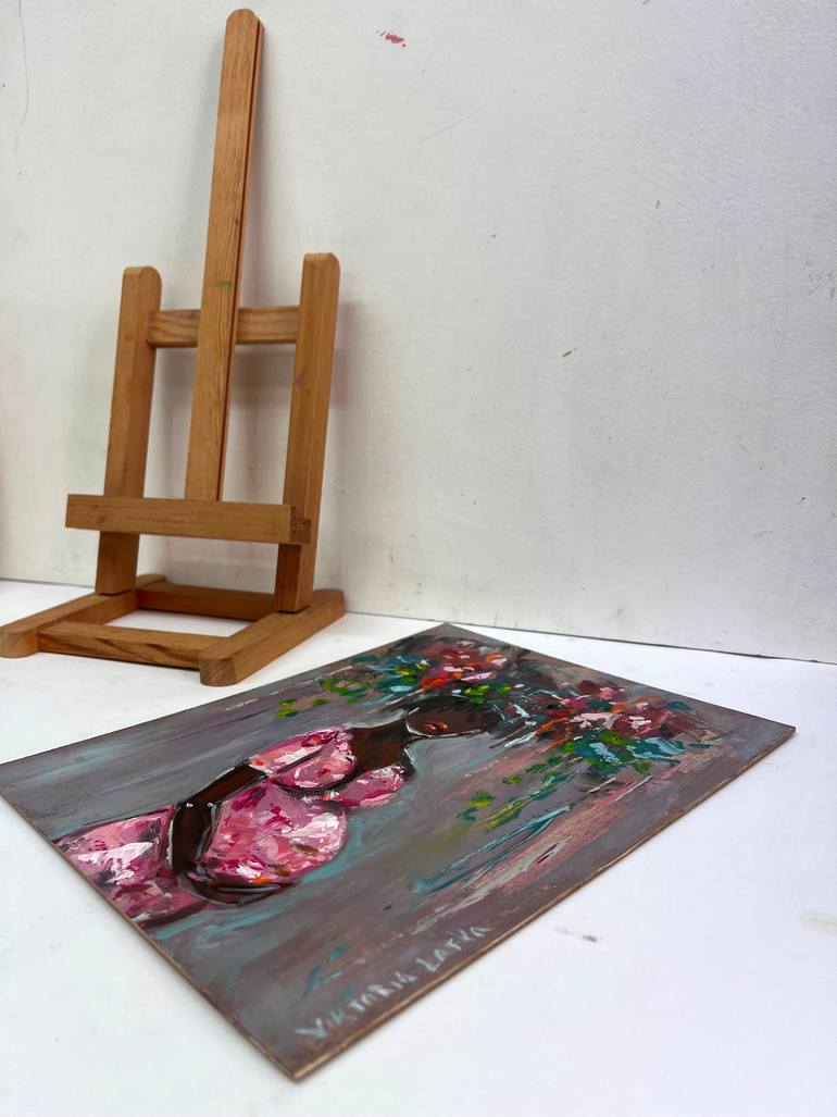Original Abstract Expressionism Women Painting by Viktoria Latka