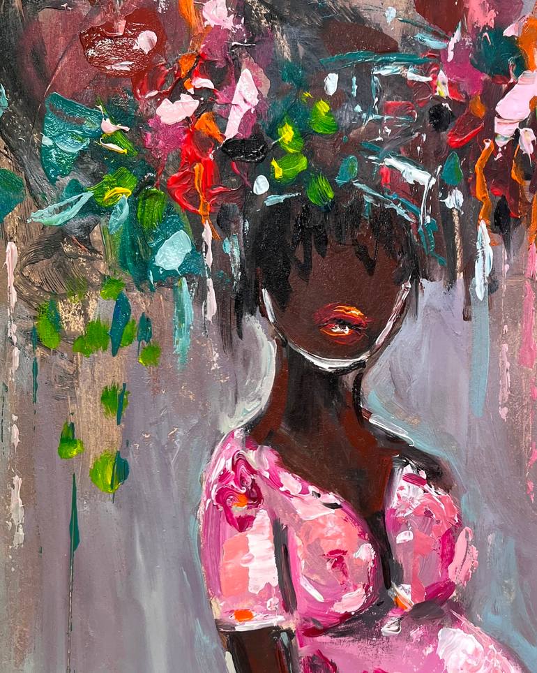 Original Abstract Expressionism Women Painting by Viktoria Latka