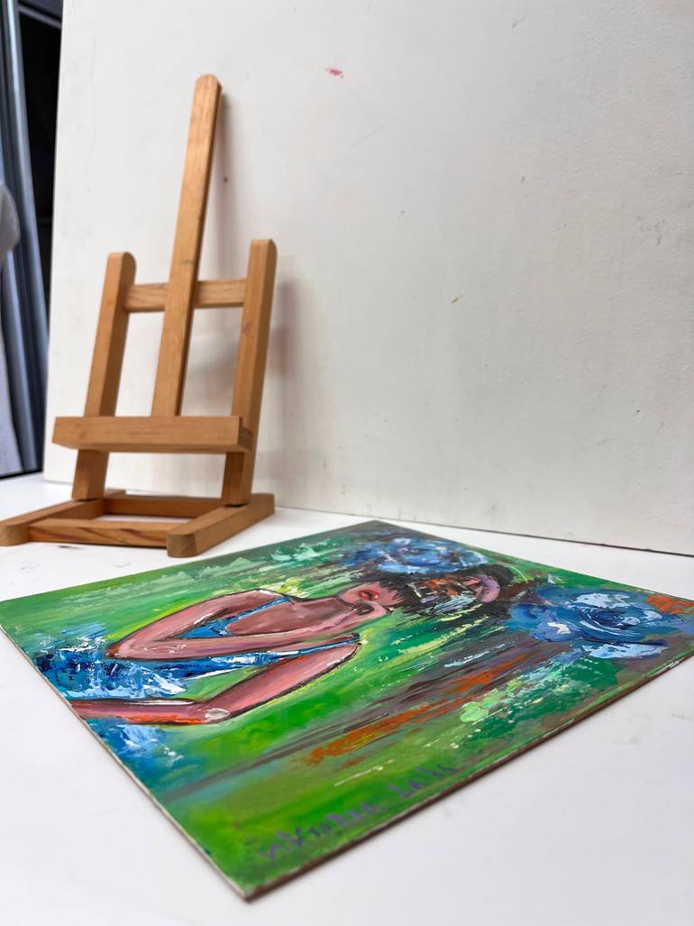 Original Abstract Expressionism Women Painting by Viktoria Latka