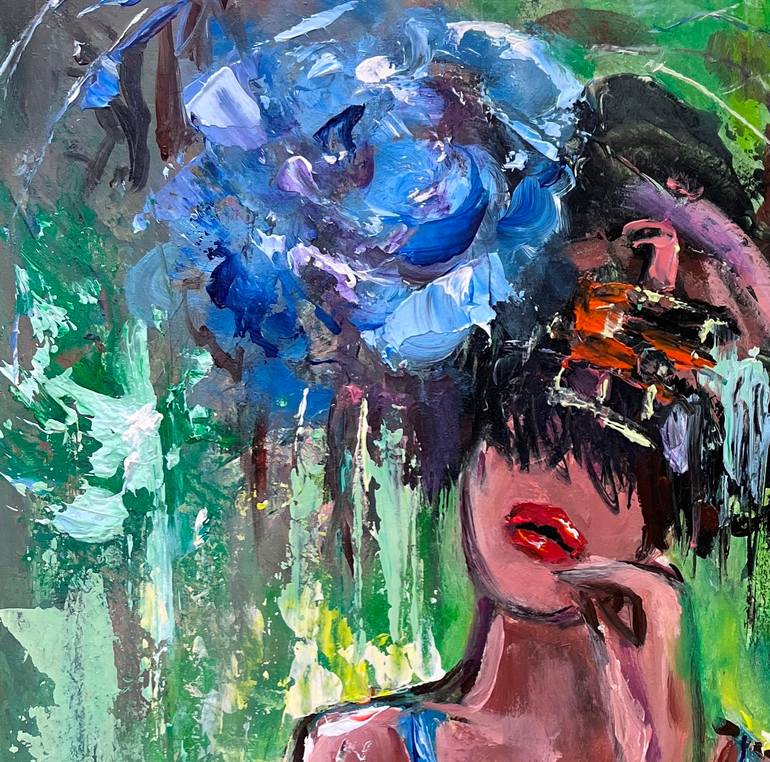 Original Abstract Expressionism Women Painting by Viktoria Latka