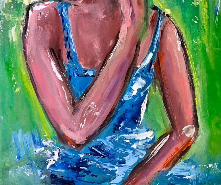 Original Abstract Expressionism Women Painting by Viktoria Latka