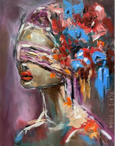 Original Abstract Expressionism Women Paintings by Viktoria Latka