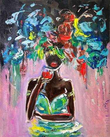Original Abstract Expressionism Women Paintings by Viktoria Latka