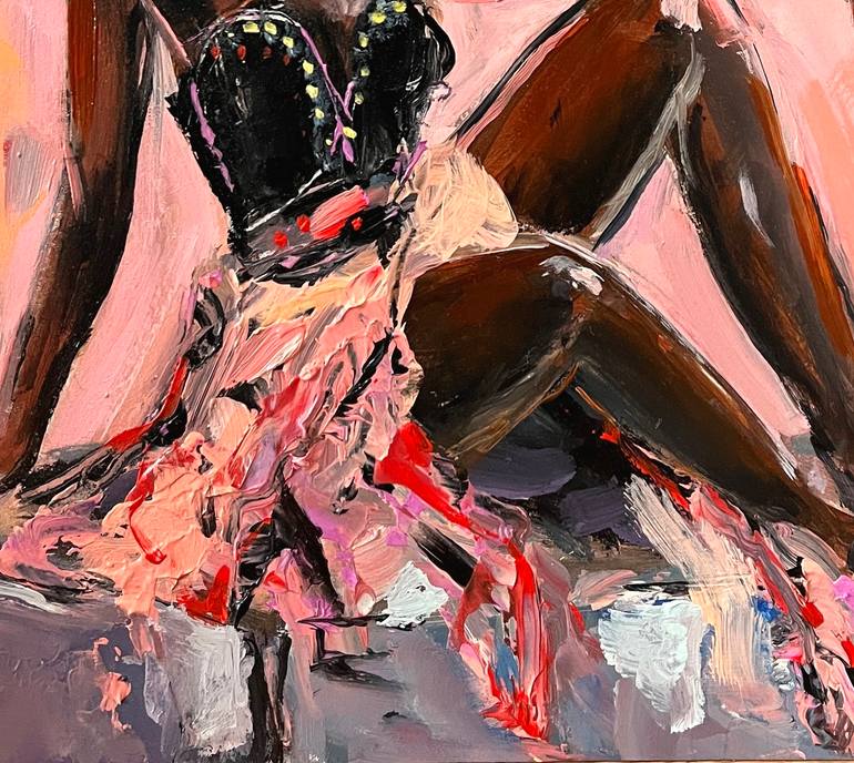 Original Abstract Expressionism Women Painting by Viktoria Latka