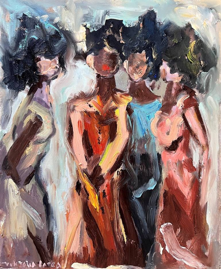 Original Contemporary Women Paintings by Viktoria Latka