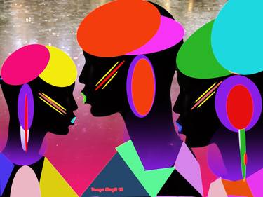Original Conceptual Abstract Digital by Rachel Alice
