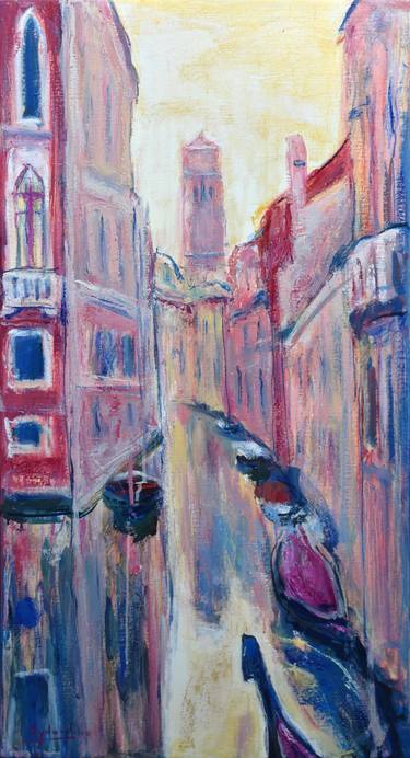 Original Figurative Architecture Painting by Misha Sydorenko