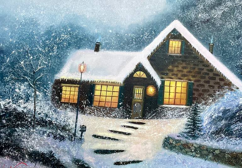 Original Realism Landscape Painting by Lara Wasiljewa 