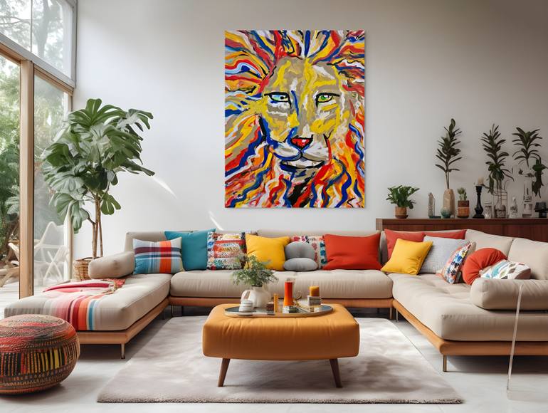 Original Symbolism Abstract Painting by Erik Kling