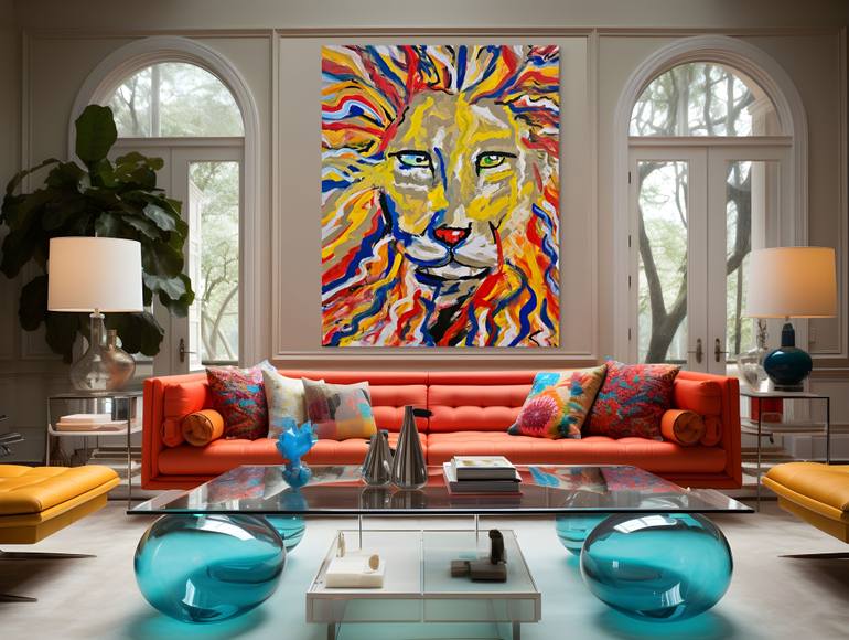 Original Symbolism Abstract Painting by Erik Kling