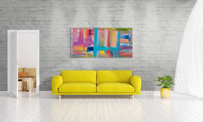 Original Bauhaus Abstract Painting by Erik Kling